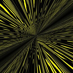 Obraz premium vivid yellow wavy lines on black coloured background geometric patterns and designs