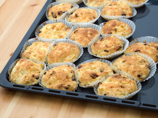 Apple and Cottage Cheese Muffins