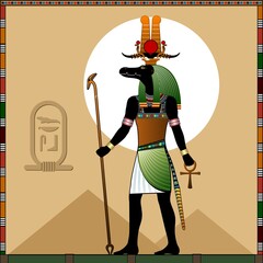 Religion of Ancient Egypt. 
Sebek is a ancient Egyptian god of water and the flood of the Nile River.
