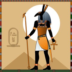 Religion of Ancient Egypt. 
Set is a ancient Egyptian god of the desert, sandstorms and war.
