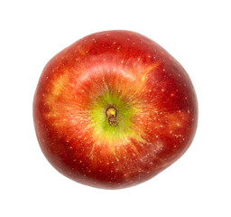 Red apple isolated on white background.