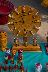 clock made from wood is a cottage industry of West Bengal