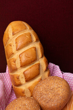 loaf of bread with dark background