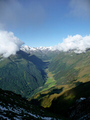 Stubai high-altitude hiking trail in Tyrol, Austria