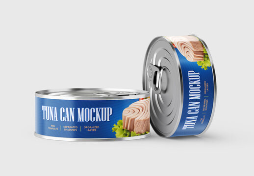 Tuna Tin Can Mockup Set
