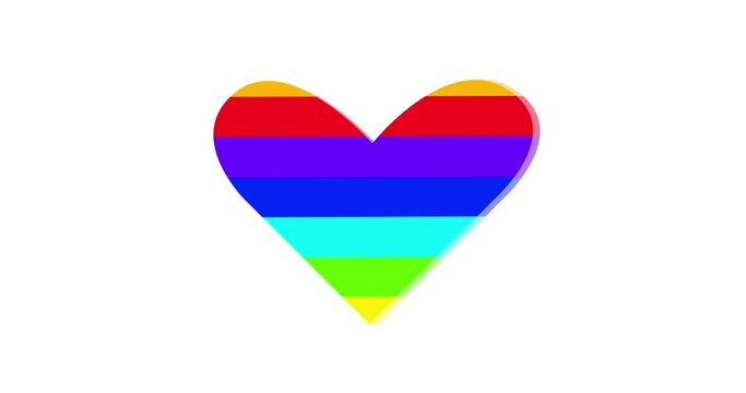 heart made of colorful paper