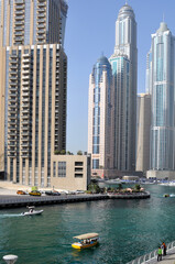 Fototapeta na wymiar Tall houses in the United Arab Emirates 