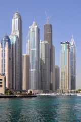Naklejka na ściany i meble Tall houses in the United Arab Emirates 