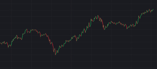 Abstract financial market stock chart.