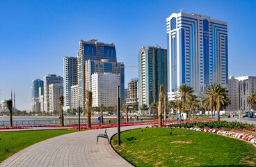 Tall houses in the United Arab Emirates 