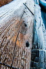 legno ghiaccio e inverno - texture verticale