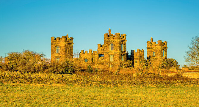 A view towards Riber castle above Matlock, Derbyshire, UK