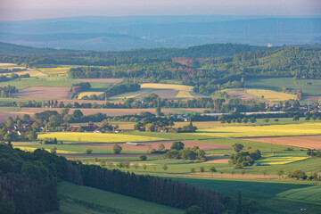 Obraz premium Hohenstein (Süntel) im Weserbergland, Landkreis Hameln-Pyrmont