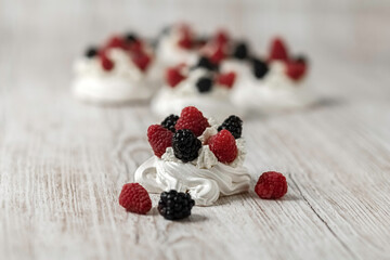 Delicious homemade meringue cake 