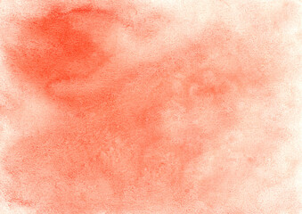 Orange abstract wet watercolor background