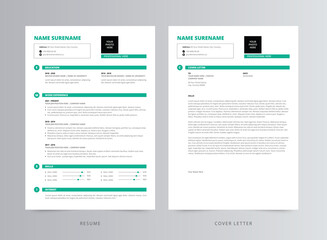 Professional Resume/CV and Cover Letter Template Design