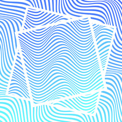 ABSTRACT COLORFUL WAVY LINE PATTERN BACKGROUND. COVER DESIGN 