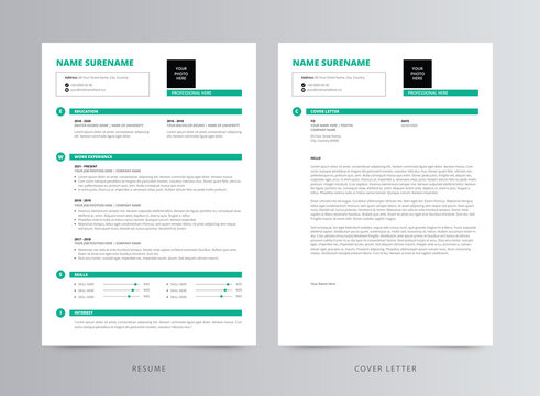 Professional Resume/CV and Cover Letter Template Design