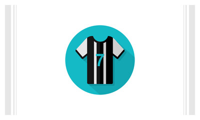 Jersey flat icon vector template, Soccer icon concepts, Creative design