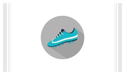 Soccer Shoes flat icon vector template, Soccer icon concepts, Creative design
