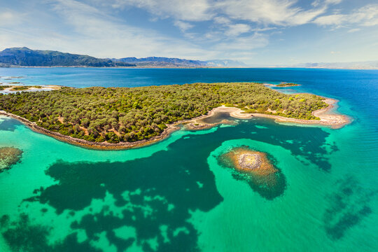 The small island Monolia at Lichadonisia complex in Evia, Greece