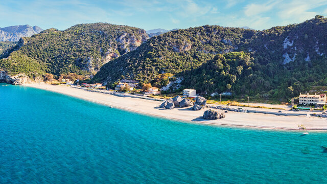 The beach Chiliadou in Evia, Greece