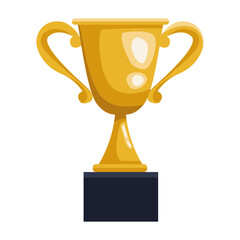 golden trophy cup award icon