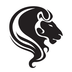 Lion silhouette. Vector elegant predator wild animal illustration isolated on white background for premium brand logo or tattoo