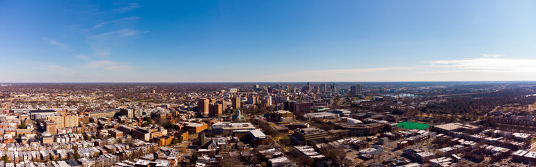 Obraz premium Aerial panorama Richmond Virginia USA