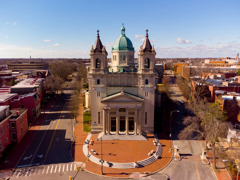 Aerial Photo Cathedral Of The Sacred Heart Richmond VA USA