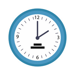 time clock watch wall icon