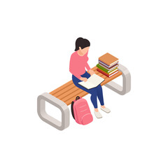 Isometric Student Icon