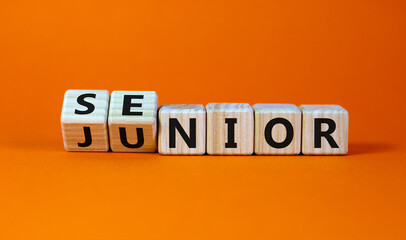 From junior to senior symbol. Turned cubes and changed the word 'junior' to 'senior'. Beautiful...