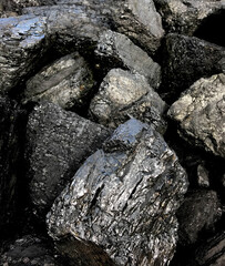 Lumps of coal or 