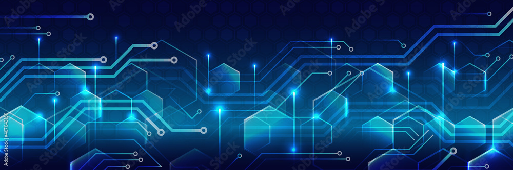 Poster digital poster templates. medical, technology or science design. vector banner design with hexagons 