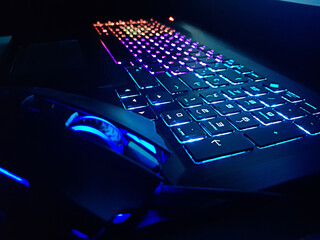 keyboard and mouse gamer in online game