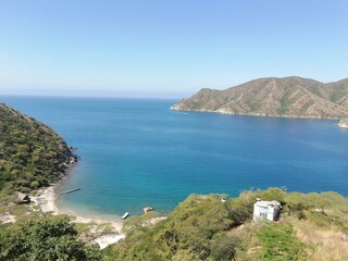 Fototapeta premium view of the coast of the region sea