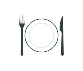 Tableware line icon. Dinner, utensil, table setting. Restaurant concept. Vector illustration can be used for topics like food, kitchen equipment, catering