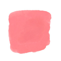 Pink watercolor spot. Isolated on white background. Drawn by hands. It can be used to design postcards, wedding invitations, social networks