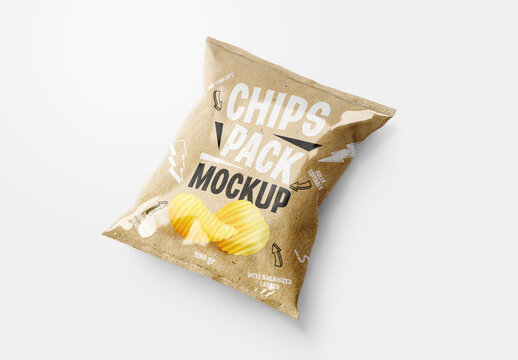 Potato Chips Packaging Mockup
