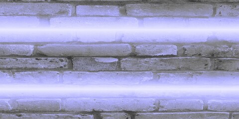 industrial wall with neon lights