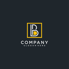Initials b logo with modern concept interesting color for the company Premium Vector. part 2