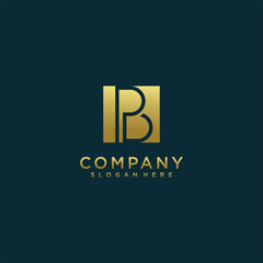 Initials b logo with modern concept a golden style color for the company Premium Vector. part 10