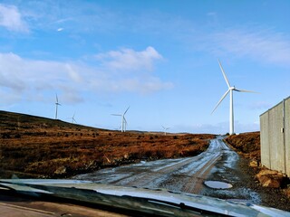 wind turbines farm