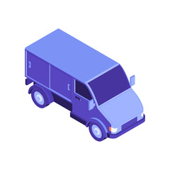 Van Isometric Illustration