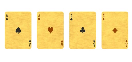playing cards for poker, 3D illustration