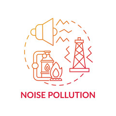 Noise pollution concept icon. Climate justice idea thin line illustration. Vector isolated outline RGB color drawing. Global warming. Moral responsibility towards climate justice