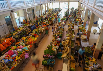 Cape Verde farmers market, Santiago island, city of Praia.