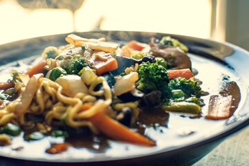 stir fried chicken with vegetables