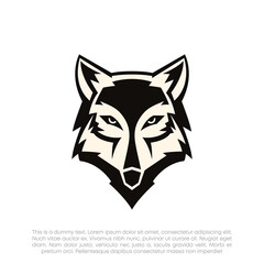 Fox logo mascot design vector. fox head illustration for sport team and printing tshirt.